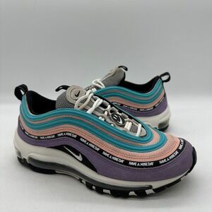 Nike 923288-500 Kids 6.5Y Womens Size 8 Air Max 97 GS Have A Nike Day Sneakers